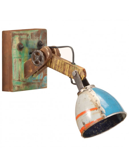 Lampada da Parete in Stile Industriale Rotonda Multicolore E27