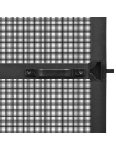 Zanzariera con Cardini per Porte Antracite 100x215 cm
