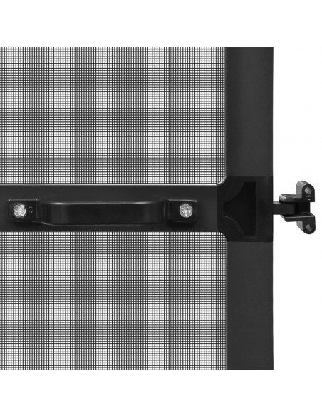 Zanzariera con Cardini per Porte Antracite 100x215 cm