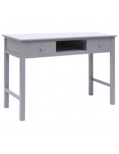 Scrivania Grigia 110x45x76 cm in Legno