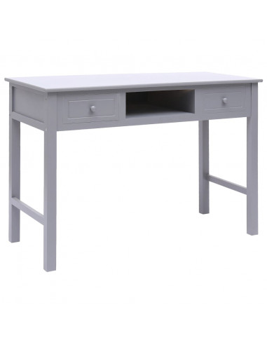 Scrivania Grigia 110x45x76 cm in Legno