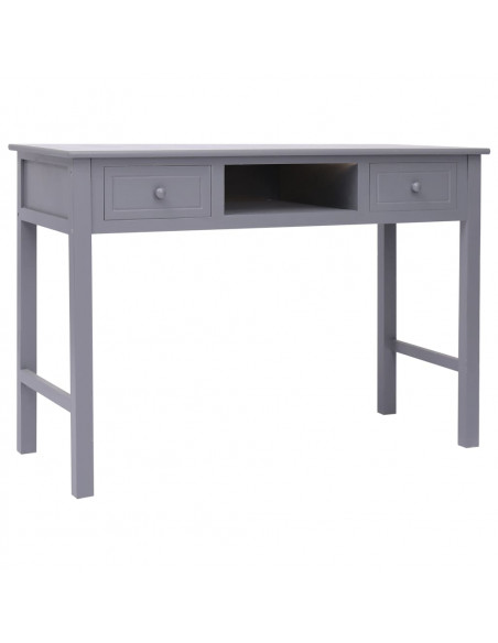 Scrivania Grigia 110x45x76 cm in Legno