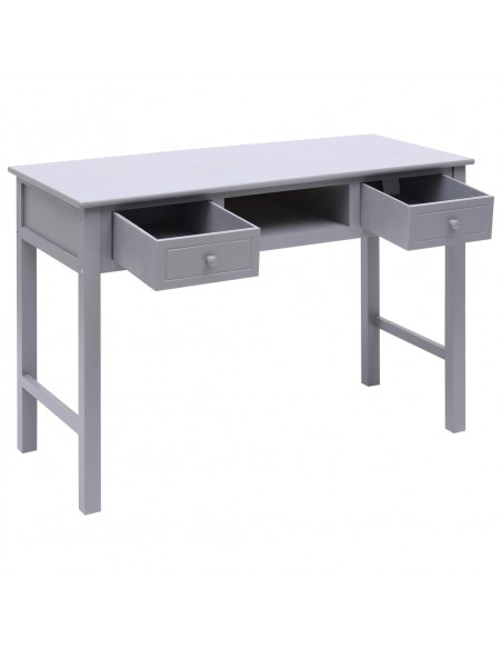 Scrivania Grigia 110x45x76 cm in Legno