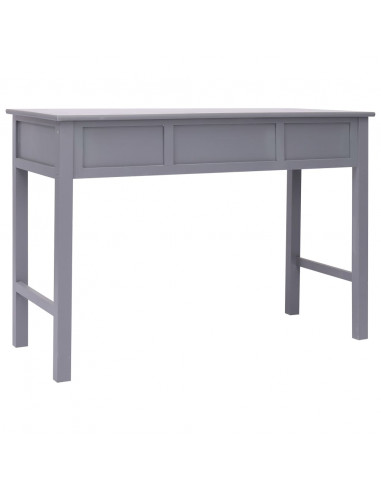Scrivania Grigia 110x45x76 cm in Legno