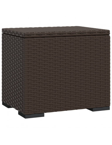 Ottomane con Cuscini 2pz Marrone 40x30x40 cm in Polyrattan