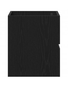 Mobile Lavabo Rovere Nero 41x38,5x45 cm in Legno Multistrato 2