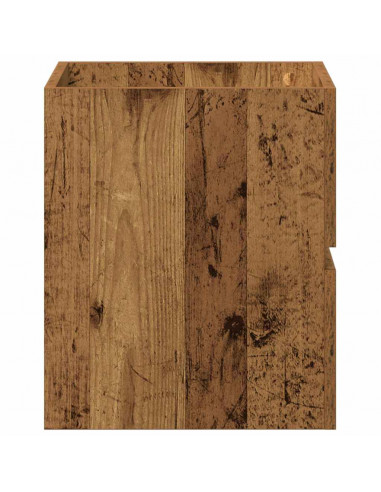 Mobile Lavabo da Bagno Legno Antico 41x38,5x45 cm in Truciolato
