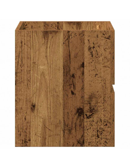 Mobile Lavabo da Bagno Legno Antico 41x38,5x45 cm in Truciolato