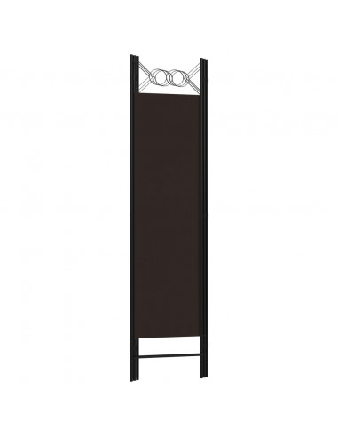 Paravento a 3 Pannelli Marrone 120x180 cm