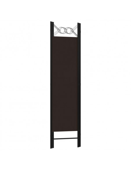Paravento a 3 Pannelli Marrone 120x180 cm