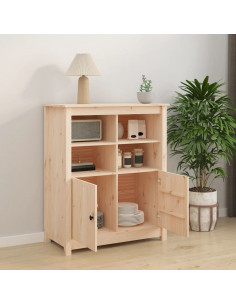 Credenza 83x41,5x100 cm in Legno Massello di Pino 2