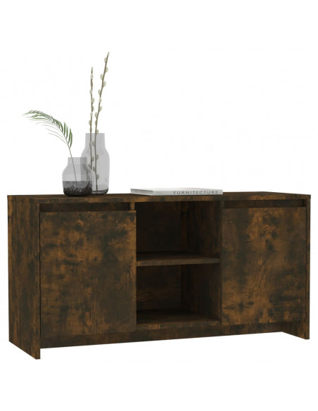 Mobile Porta TV Rovere Fumo 102x37,5x52,5 cm in Truciolato