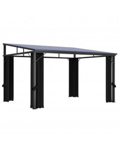 Gazebo con Tenda 405x294x244 cm Antracite