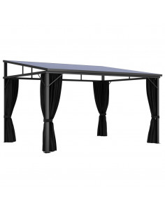 Gazebo con Tenda 405x294x244 cm Antracite 2