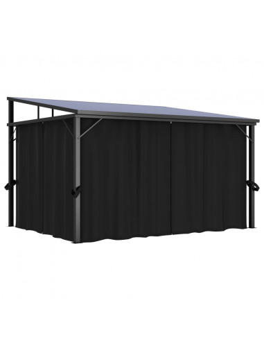 Gazebo con Tenda 405x294x244 cm Antracite
