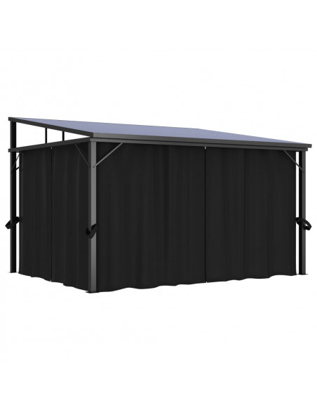 Gazebo con Tenda 405x294x244 cm Antracite