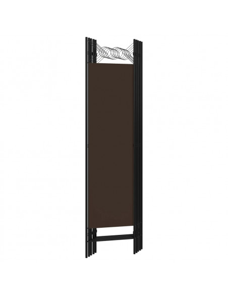 Paravento a 5 Pannelli Marrone 200x180 cm