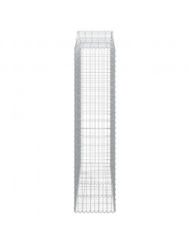 Cesti Gabbioni ad Arco 4 pz 200x50x200/220 cm Ferro Zincato