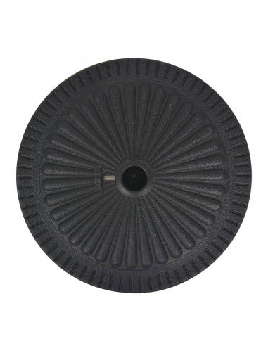 Base per Parasole Circolare in Resina Nera 14 kg