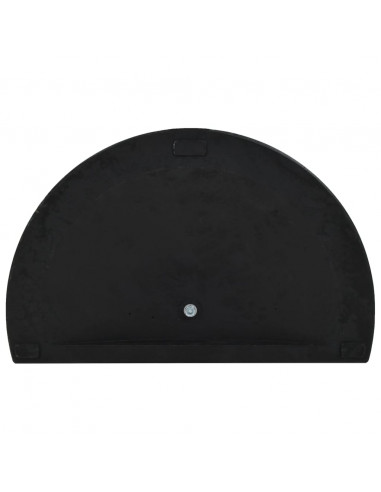 Base per Parasole Semicircolare in Poliresina 15 kg Nero