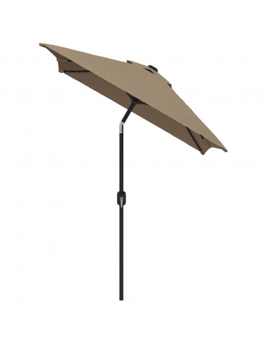 Ombrellone con Palo in Metallo 300x200 cm Grigio Talpa