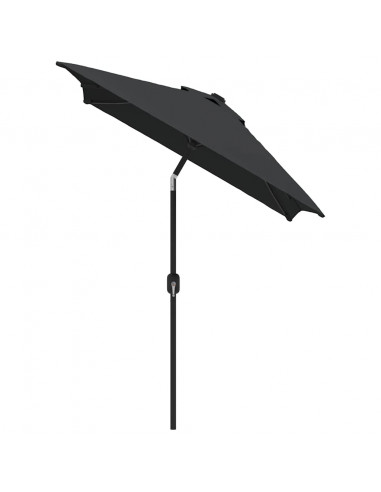 Ombrellone con Palo in Metallo 300x200 cm Antracite