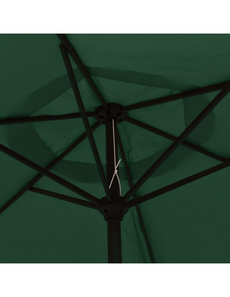 Parasole verde 3 m palo in acciaio