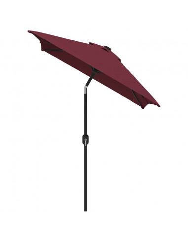 Ombrellone con Palo in Metallo 300x200 cm Bordò