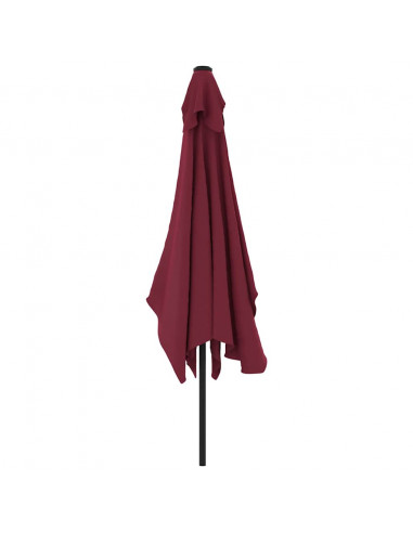 Ombrellone con Palo in Metallo 300x200 cm Bordò