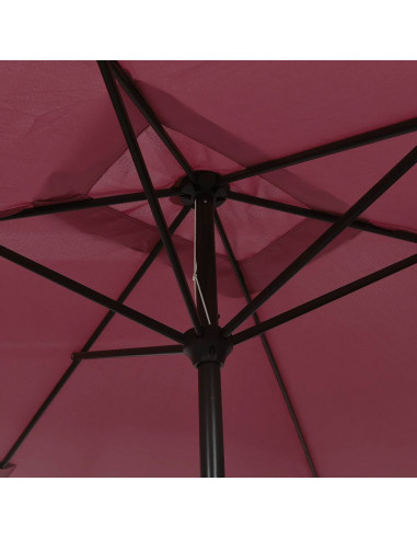 Ombrellone con Palo in Metallo 300x200 cm Bordò