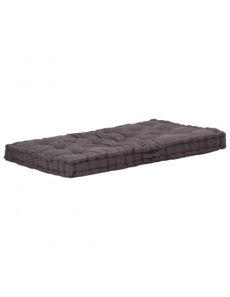 Cuscini per Pallet e Pavimento 2 pz in Cotone Antracite