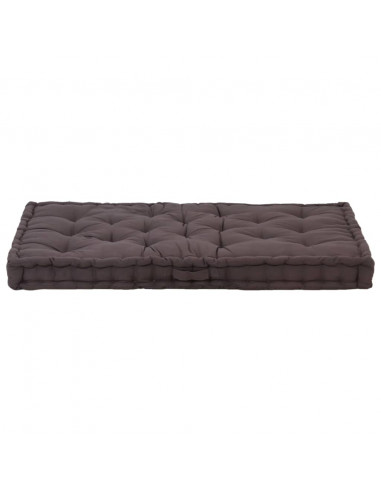 Cuscino per Pallet e Pavimento in Cotone 120x80x10 cm Antracite