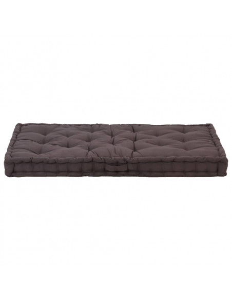 Cuscino per Pallet e Pavimento in Cotone 120x80x10 cm Antracite