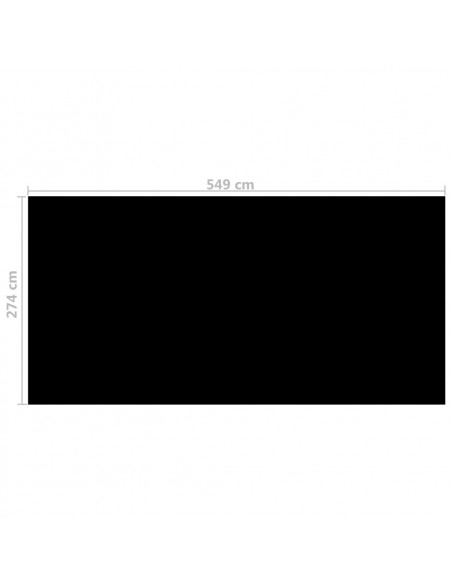 Copertura per Piscina Nera 549x274 cm PE