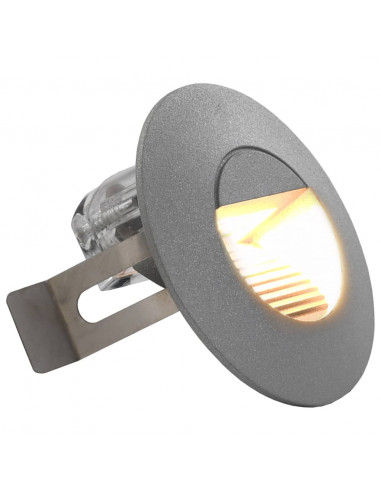 Lampade da Parete da Esterno a LED 6 pz 5 W Argento Rotonde