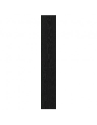 Libreria Rovere Nera 80x30x189 cm in Legno Multistrato