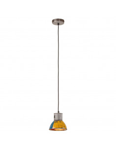 Lampada Sospesa Industriale 25 W Multicolore Rotonda 17 cm E27 2