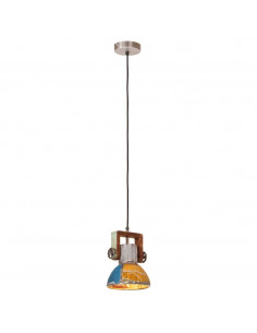 Lampada Sospesa Industriale 25 W Multicolore Rotonda 19 cm E27