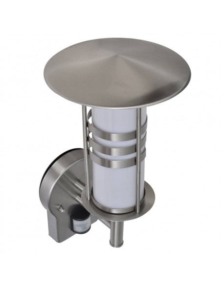 Lampada da parete in acciaio inossidabile forma pagoda con sensore