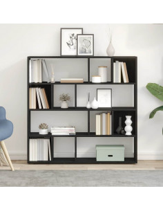 Libreria/Divisorio Rovere Nero 105x24x102 cm 2