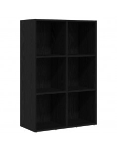 Libreria Rovere Nero 66x30x98 cm in Legno Multistrato
