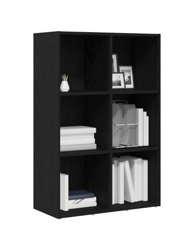 Libreria Rovere Nero 66x30x98 cm in Legno Multistrato