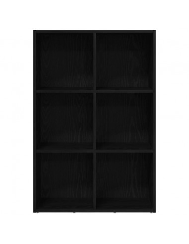 Libreria Rovere Nero 66x30x98 cm in Legno Multistrato