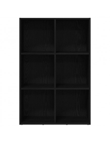 Libreria Rovere Nero 66x30x98 cm in Legno Multistrato