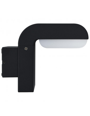 Lampada da Parete da Esterno a LED 9 W Nera Ovale