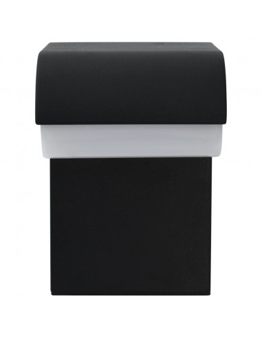 Lampada da Parete da Esterno a LED 9 W Nera Ovale