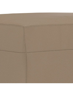 Set di Divani 3 pz con Cuscini cappuccino in Similpelle