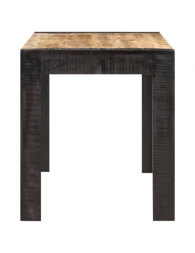 Tavolo da Pranzo 140x70x76 cm in Legno Massello di Mango Grezzo