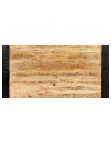 Tavolo da Pranzo 140x70x76 cm in Legno Massello di Mango Grezzo