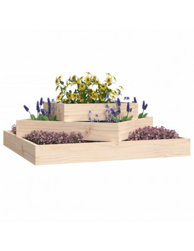 Fioriera 83x83x27 cm in Legno Massello di Pino